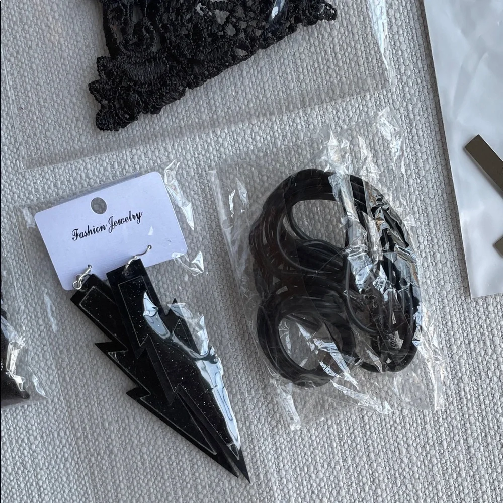 80s Retro Party (Black) Costume Accessories